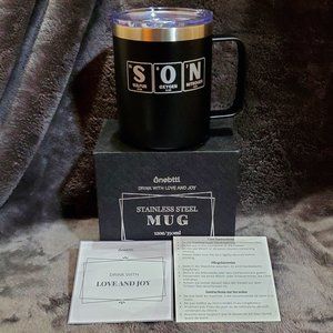 S.O.N Chemistry "Sulfur-Oxygen-Nitrogen" Mug by Onebttl Black 12 oz.